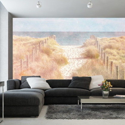 Fototapeta Chodźmy Do Beach Faded Vintage