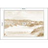 Fototapeta Dune Paradise Faded Vintage W Sepii