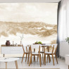 Fototapeta Dune Paradise Faded Vintage W Sepii