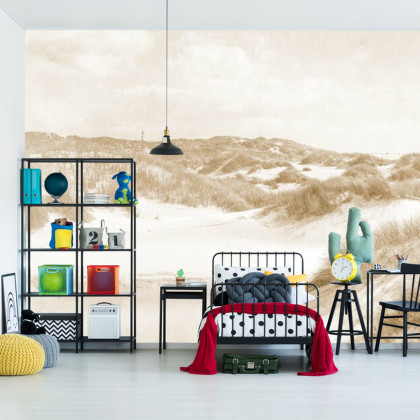 Fototapeta Dune Paradise Faded Vintage W Sepii