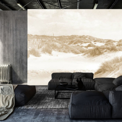 Fototapeta Dune Paradise Faded Vintage W Sepii