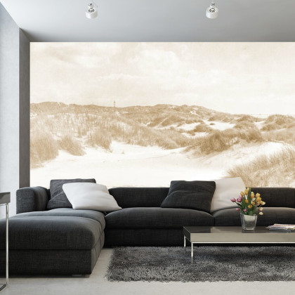 Fototapeta Dune Paradise Faded Vintage W Sepii