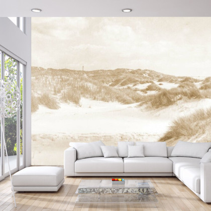Fototapeta Dune Paradise Faded Vintage W Sepii