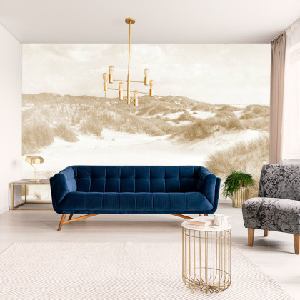 Fototapeta Dune Paradise Faded Vintage W Sepii
