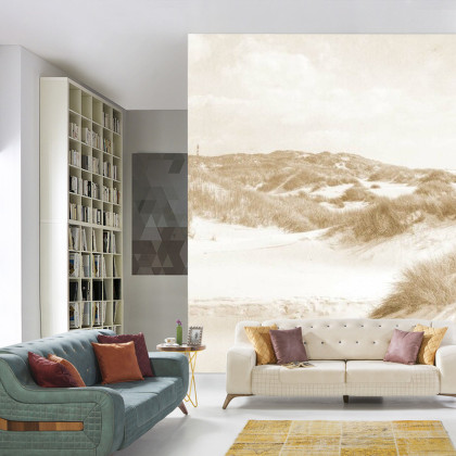 Fototapeta Dune Paradise Faded Vintage W Sepii
