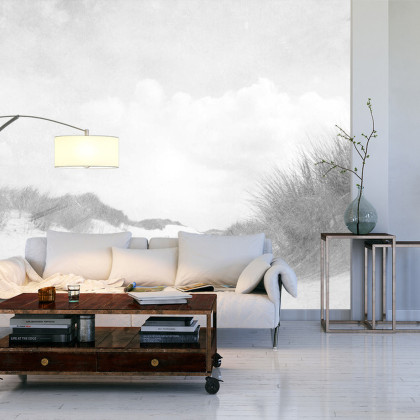 Fototapeta Sandy Days Faded Vintage W Czerni I Bieli