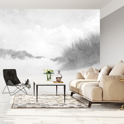 Fototapeta Sandy Days Faded Vintage W Czerni I Bieli