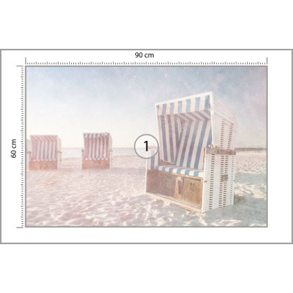 Fototapeta Ostsee Strandkörbe