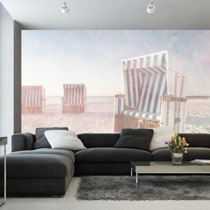Fototapeta Ostsee Strandkörbe