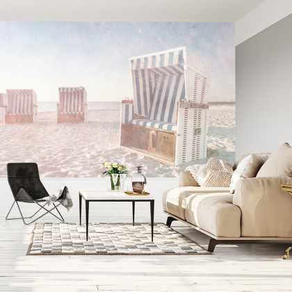 Fototapeta Ostsee Strandkörbe