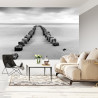 Fototapeta Odpływy I Odpływy Czarno-Białe