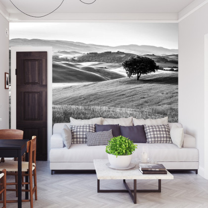 Fototapeta Rolling Hills W Czerni I Bieli