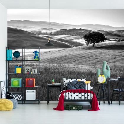 Fototapeta Rolling Hills W Czerni I Bieli