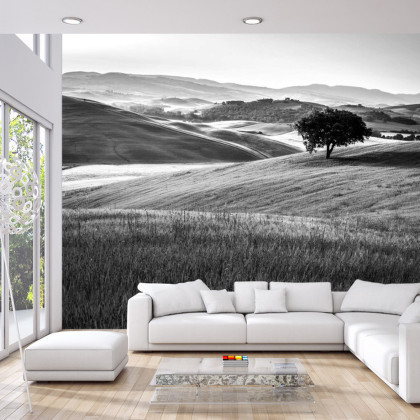 Fototapeta Rolling Hills W Czerni I Bieli