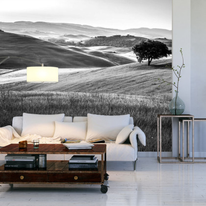 Fototapeta Rolling Hills W Czerni I Bieli