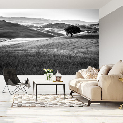 Fototapeta Rolling Hills W Czerni I Bieli