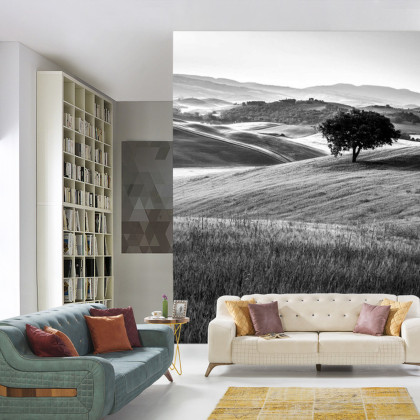 Fototapeta Rolling Hills W Czerni I Bieli