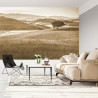 Fototapeta Rolling Hills Wyblakły Rocznik W Sepii