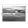 Fototapeta Rolling Hills Faded Vintage W Czerni I Bieli