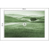 Fototapeta Rolling Hills Faded Vintage W Kolorze Zielonym