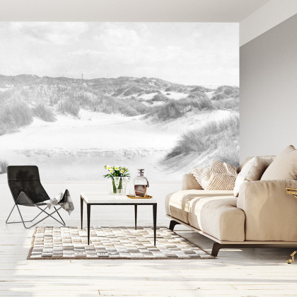 Fototapeta Dune Paradise Faded Vintage W Czerni I Bieli