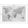 Fototapeta Mapa Świata Teksturowanej Monochromatyczne