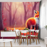 Fototapeta Woodland Fox In Autumn, Created With Ai, Artificial Intelligence