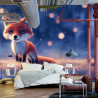 Fototapeta Woodland Fox In Winter Snow, Created With Ai, Artificial Intelligence