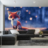 Fototapeta Woodland Fox In Winter Snow, Created With Ai, Artificial Intelligence