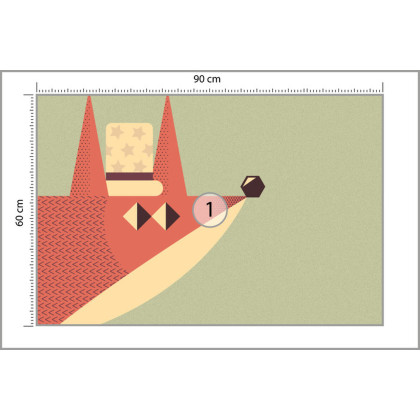 Fototapeta Of A Fox With A Hat