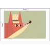 Fototapeta Of A Fox With A Hat