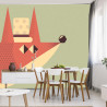 Fototapeta Of A Fox With A Hat