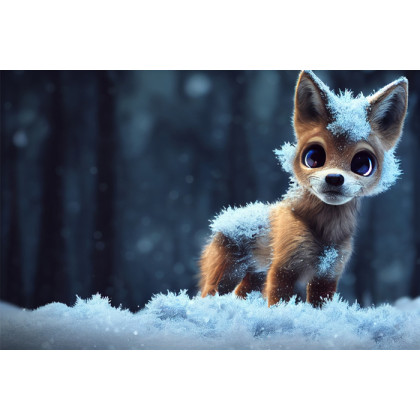 Fototapeta Red Fox In The Snow