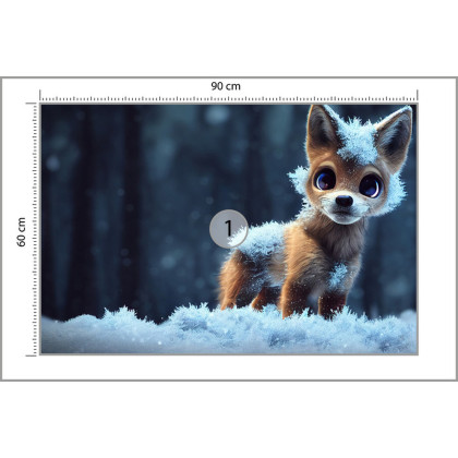 Fototapeta Red Fox In The Snow