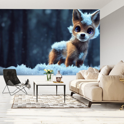 Fototapeta Red Fox In The Snow