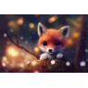 Fototapeta Red Fox Cub In The Snow