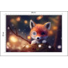 Fototapeta Red Fox Cub In The Snow