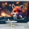 Fototapeta Red Fox Cub In The Snow