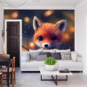 Fototapeta Red Fox Cub In The Snow