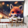 Fototapeta Red Fox Cub In The Snow
