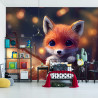 Fototapeta Red Fox Cub In The Snow