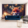Fototapeta Red Fox Cub In The Snow