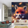 Fototapeta Red Fox Cub In The Snow