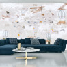 Fototapeta Animals World Map For Kids Wallpaper Design