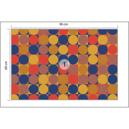 Fototapeta Retro Pattern, Geometric Colorful Abstract
