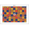 Fototapeta Retro Pattern, Geometric Colorful Abstract