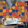 Fototapeta Retro Pattern, Geometric Colorful Abstract