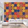 Fototapeta Retro Pattern, Geometric Colorful Abstract