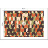 Fototapeta Retro Pattern, Geometric Colorful Abstract