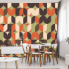 Fototapeta Retro Pattern, Geometric Colorful Abstract